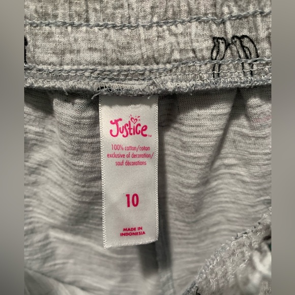 Cotton, Dog shorts from Justice.  With black trim detail. - Picture 3 of 5